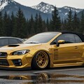 ゴールドWRXオープンカーのドリ車 3枚目