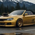 ゴールドWRXオープンカーのドリ車 2枚目
