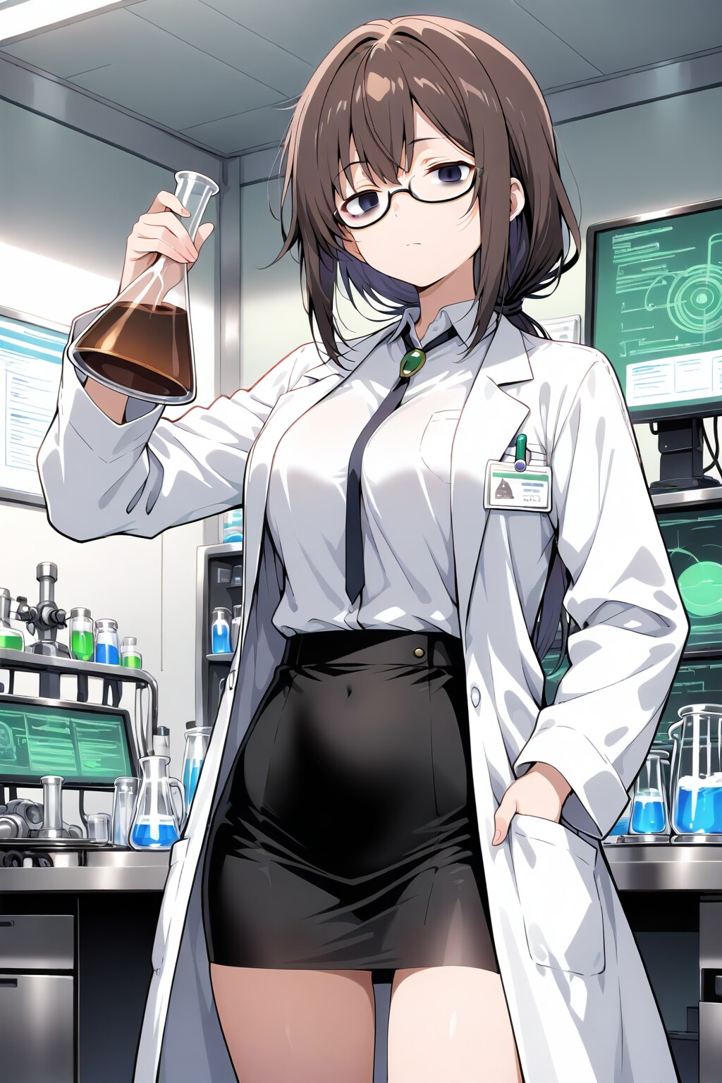 お疲れ気味の科学者ちゃん