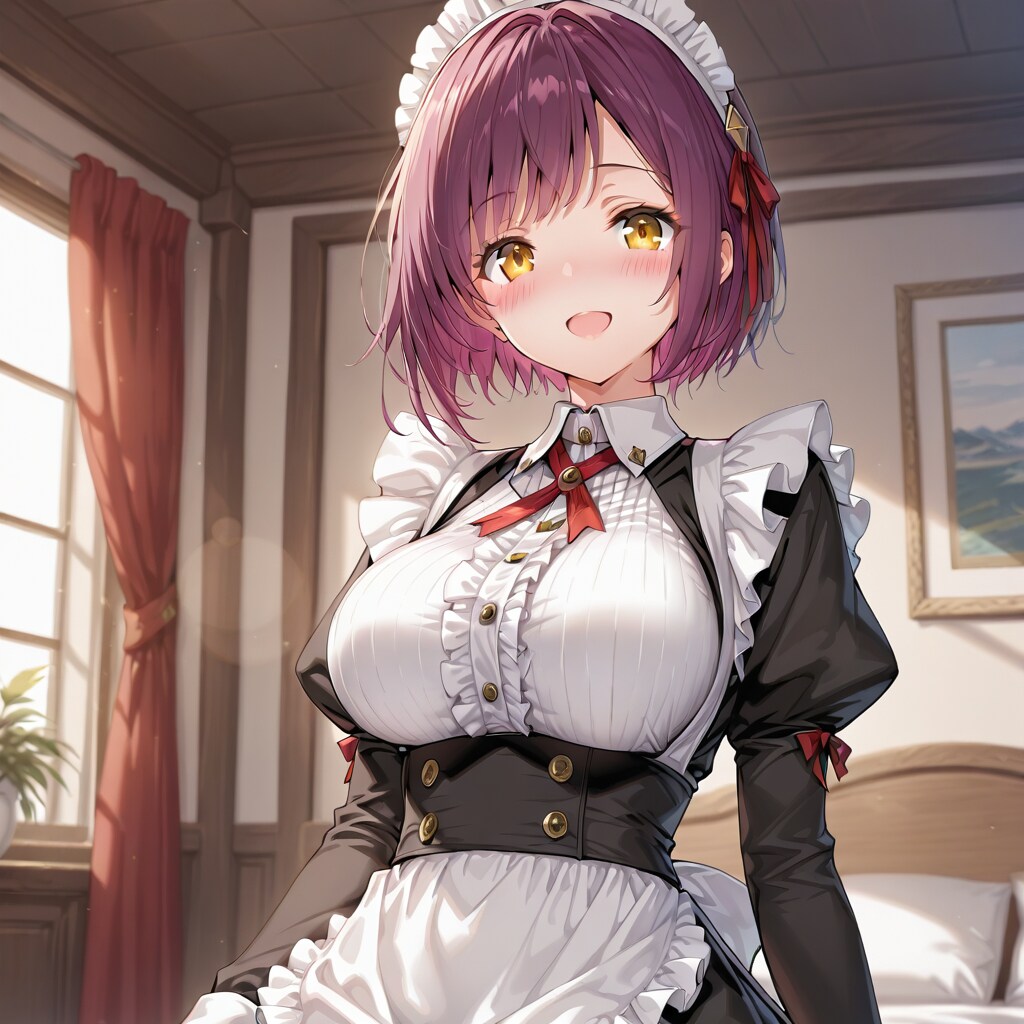 おはようございます（挨拶メイドの芽衣ちゃん）