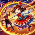 ひぃぃ〜！熱いぃぃ〜💦(火の輪くぐり) 8枚目