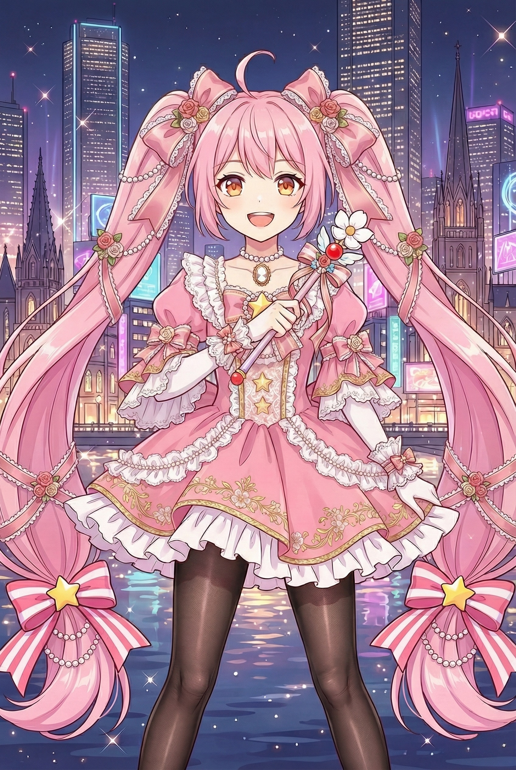 華街に降臨する花 | の人気AIイラスト・グラビア