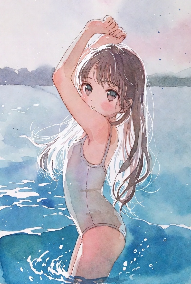 水着姿な女の子