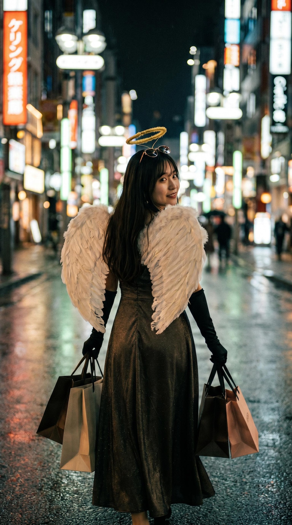 An Angel Carrying Too Many Bags