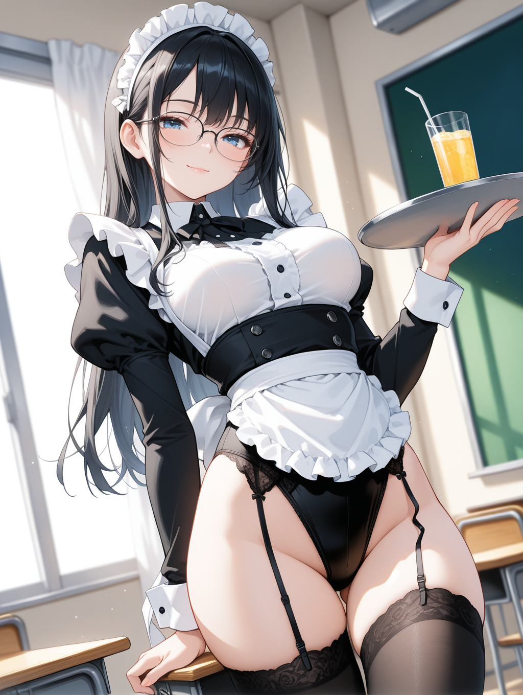 お待たせしました～ メイドxレオタード
