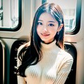 今日の隣席の女性 3枚目