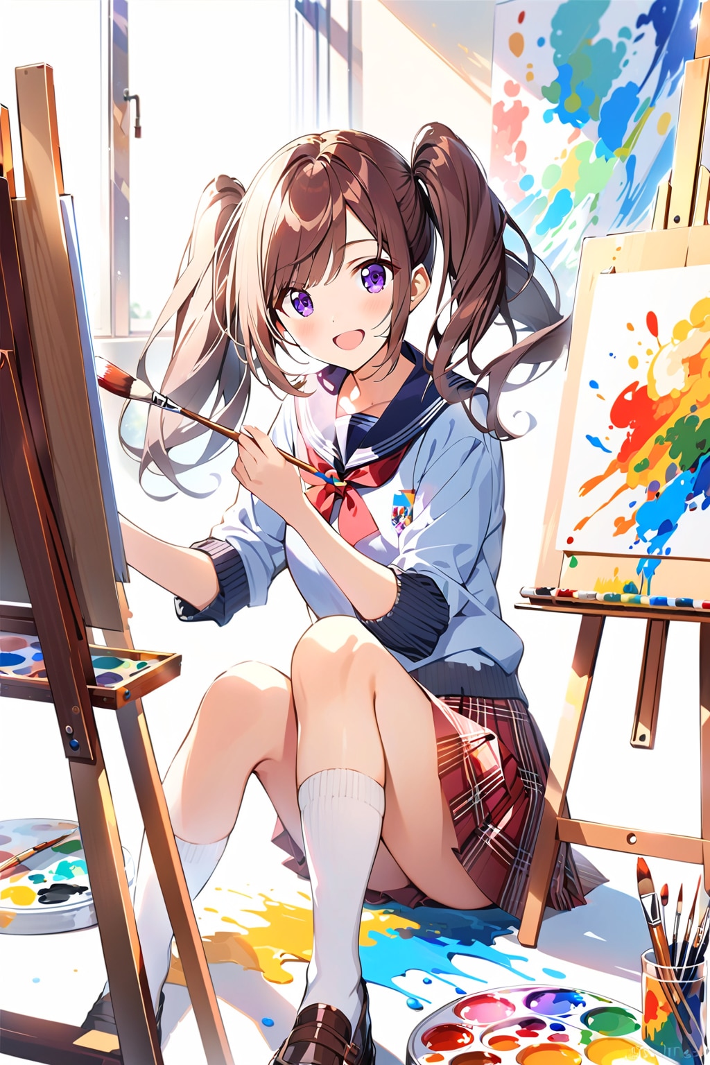 girl 0604　絵を描く | の人気AIイラスト・グラビア