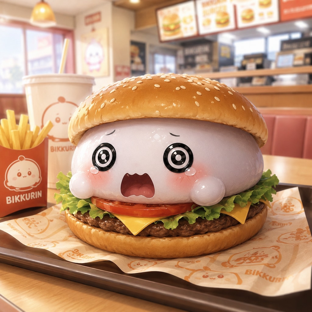 びくりんハンバーガーセット