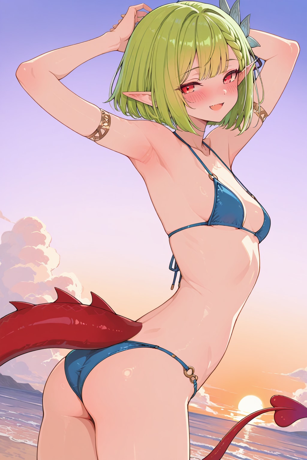 サンセットビーチで