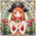 bonsaiでミュシャ風海賊ちゃん260417 2枚目