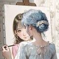 画家さんのうなじ 2枚目