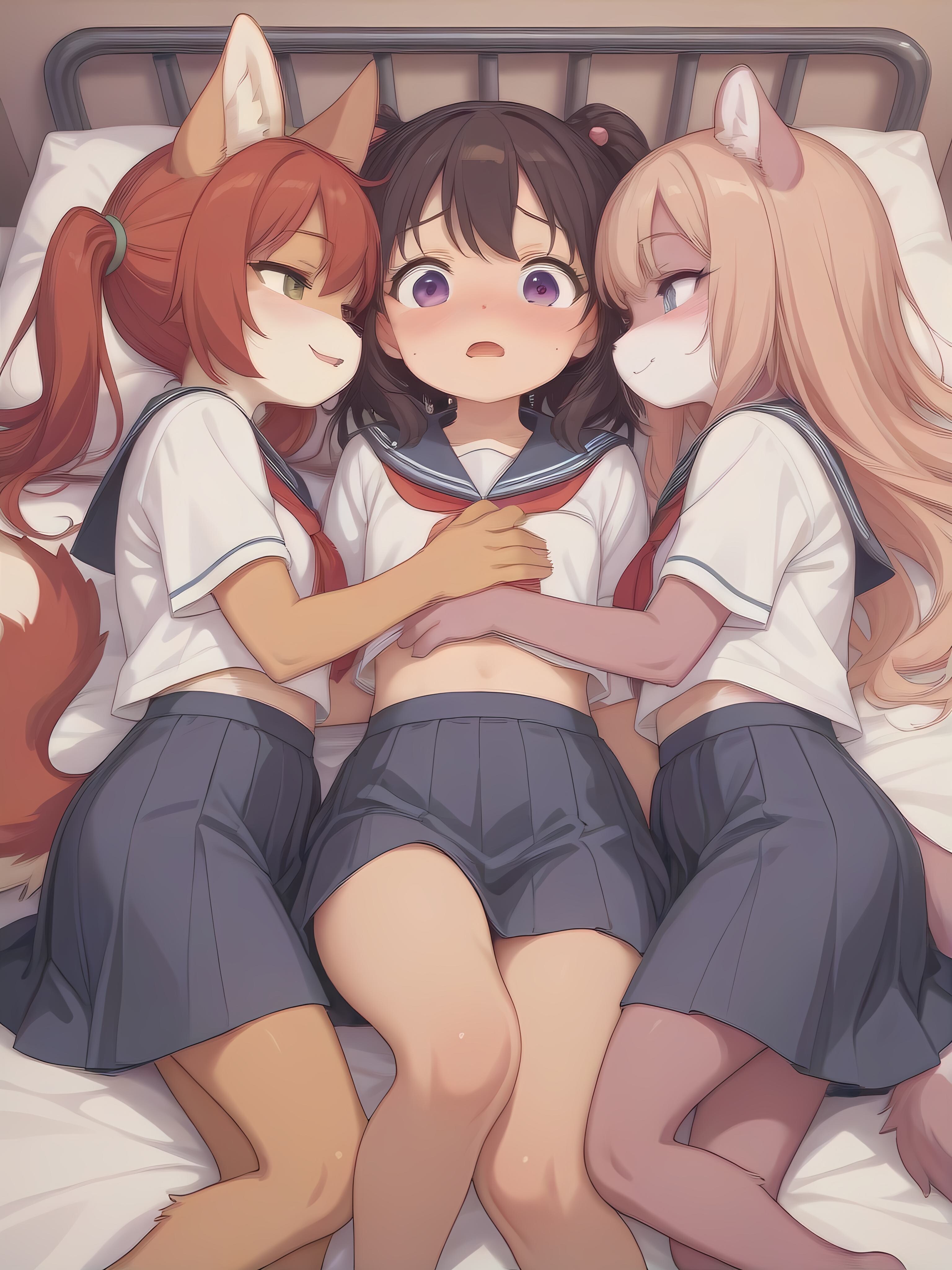 ケモ百合『三泊四日の一日目』