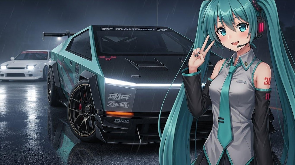 初音ミクとテスラサイバートラック