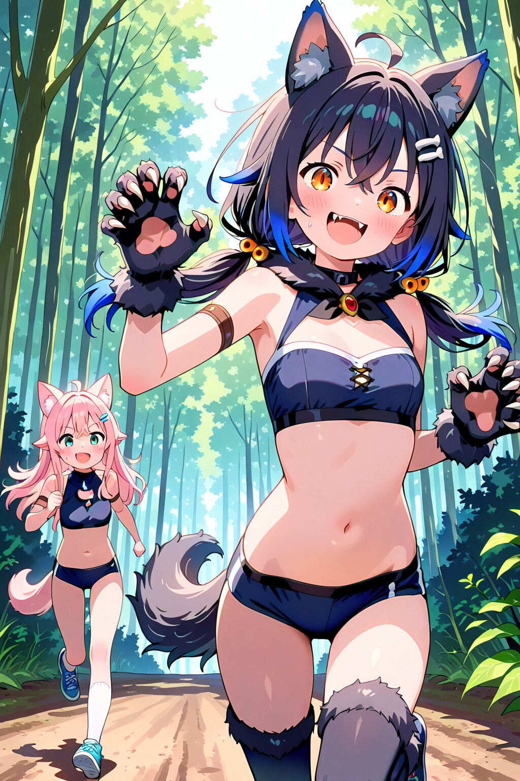 駆けろ森の中