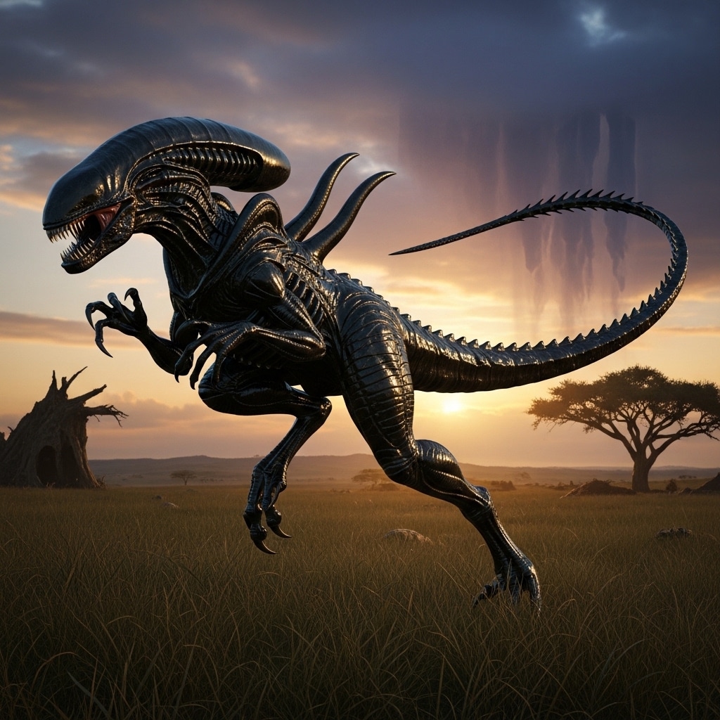 ダイナソーゼノモーフ | の人気AIイラスト・グラビア