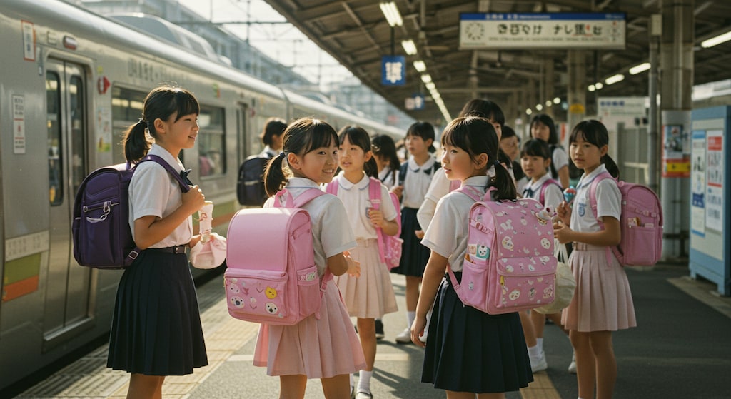 今日のエモっちゃん🚃😉🎒