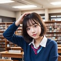 妄想アイドル（図書館で勉強編） 9枚目