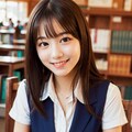 妄想アイドル（図書館で勉強編） 2枚目