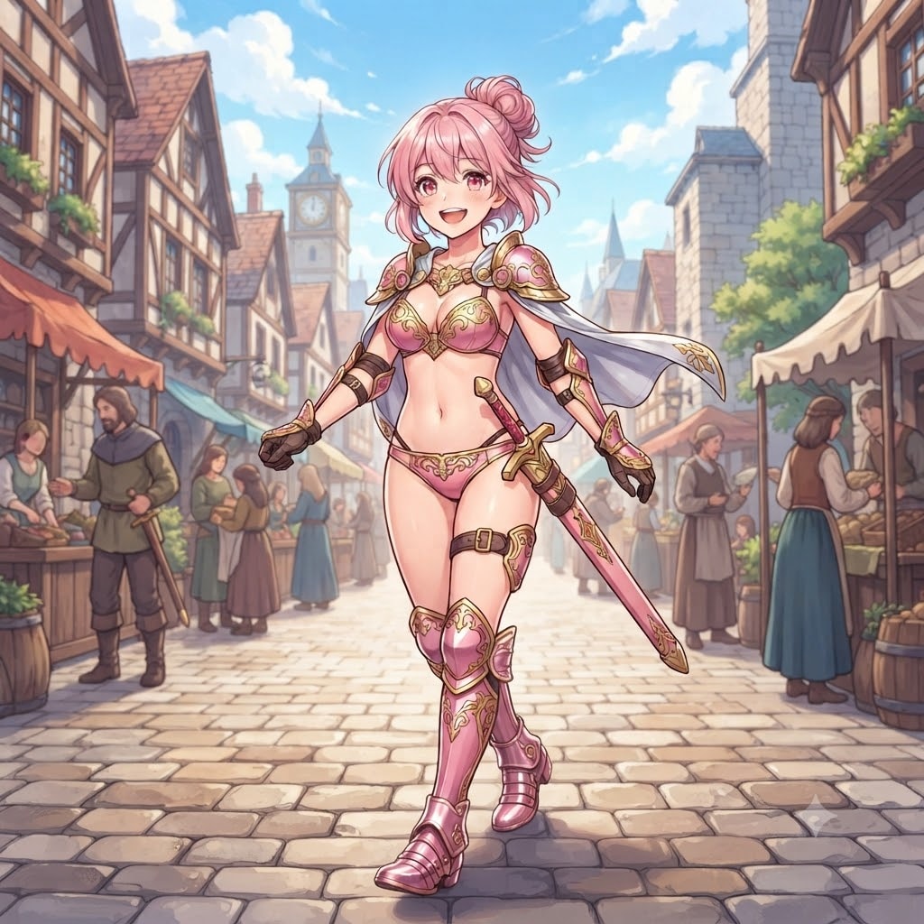ビキニアーマーの女の子
