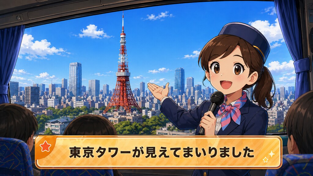 バスガイディング