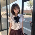 茶髪ボブ 5枚目