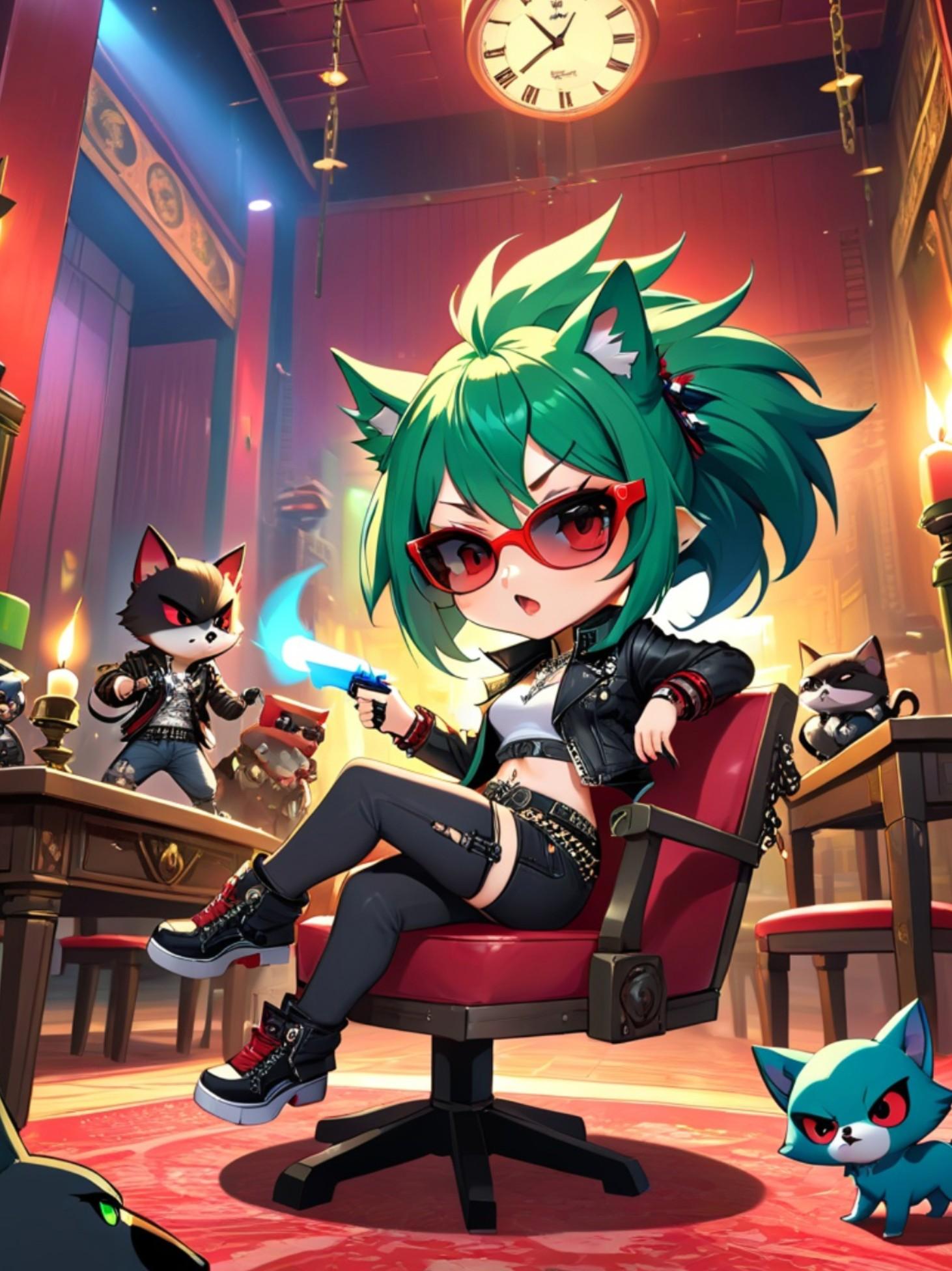 🕶の緑髪ちゃん