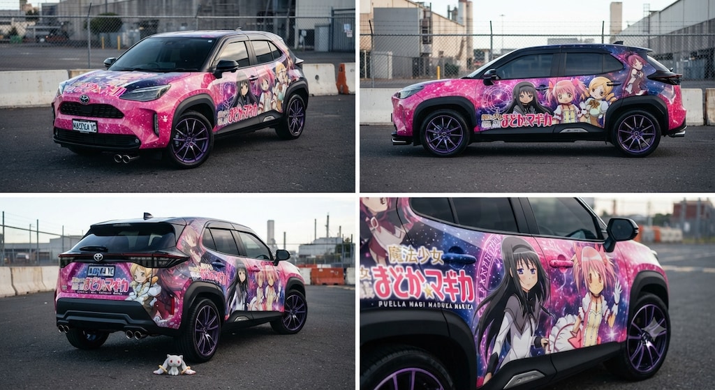 ヤリスクロスまどマギ痛車