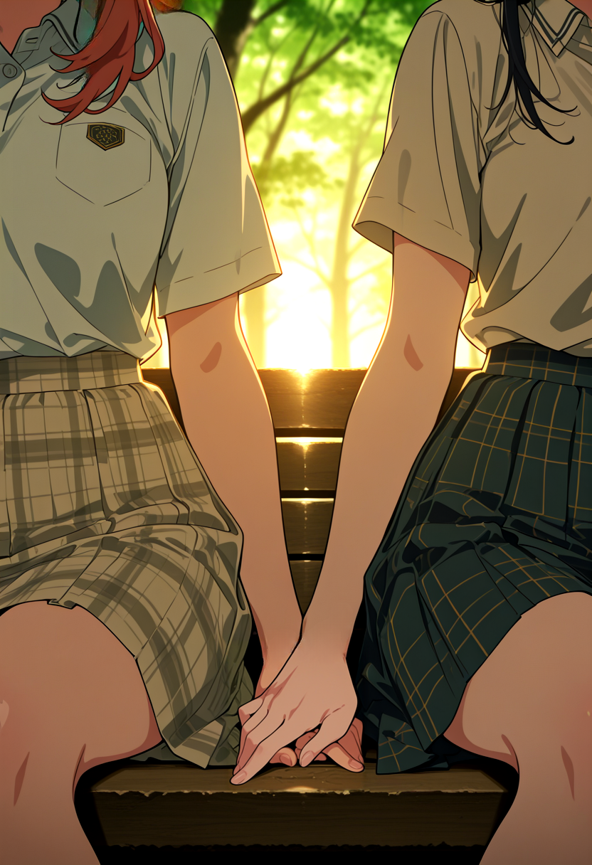 もどかしい二人 | の人気AIイラスト・グラビア