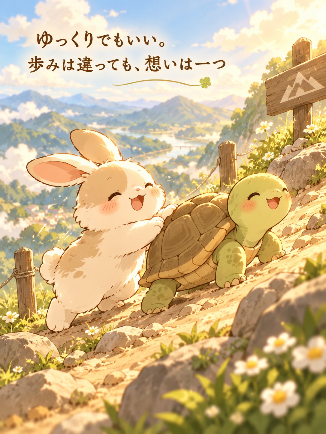 同じ山を、いっしょに。 | の人気AIイラスト・グラビア