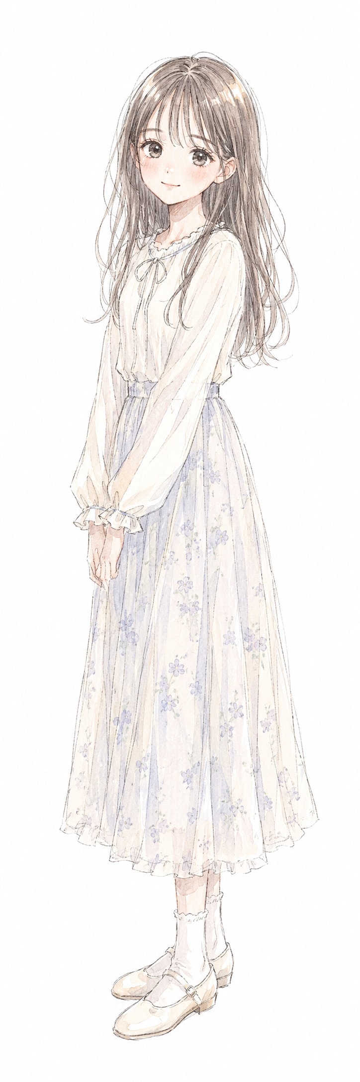 ものすごく縦長な女の子