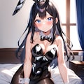 光沢黒エナメルバニーガール 4枚目
