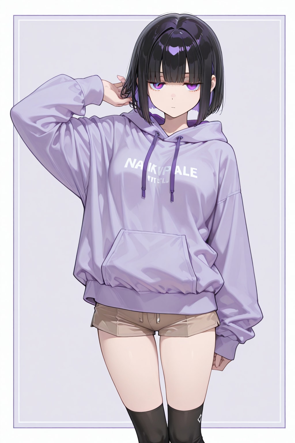 紫色が似合う女の子8 | の人気AIイラスト・グラビア