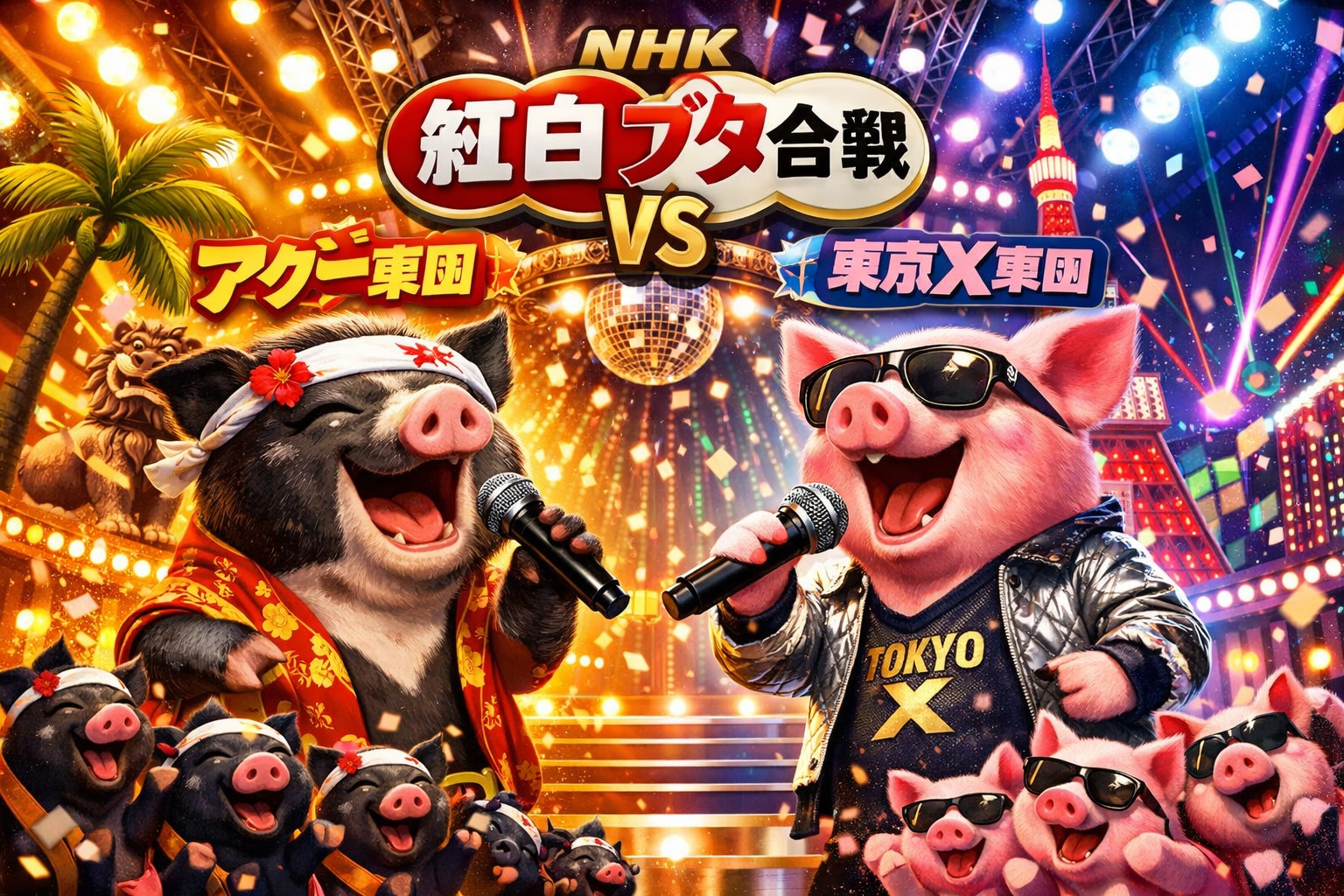 年越し歌合戦 | の人気AIイラスト・グラビア