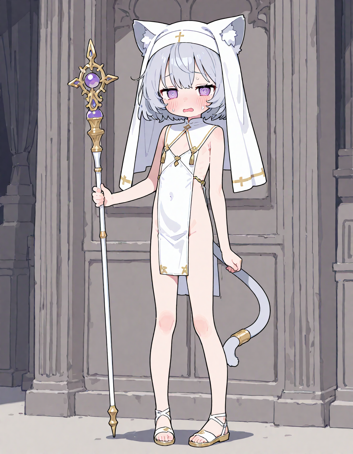 あのぅ、この服ずいぶん横がスースーするんですけど……