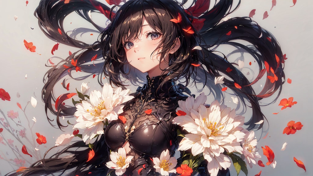 花と少女