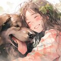 犬と少女 2枚目