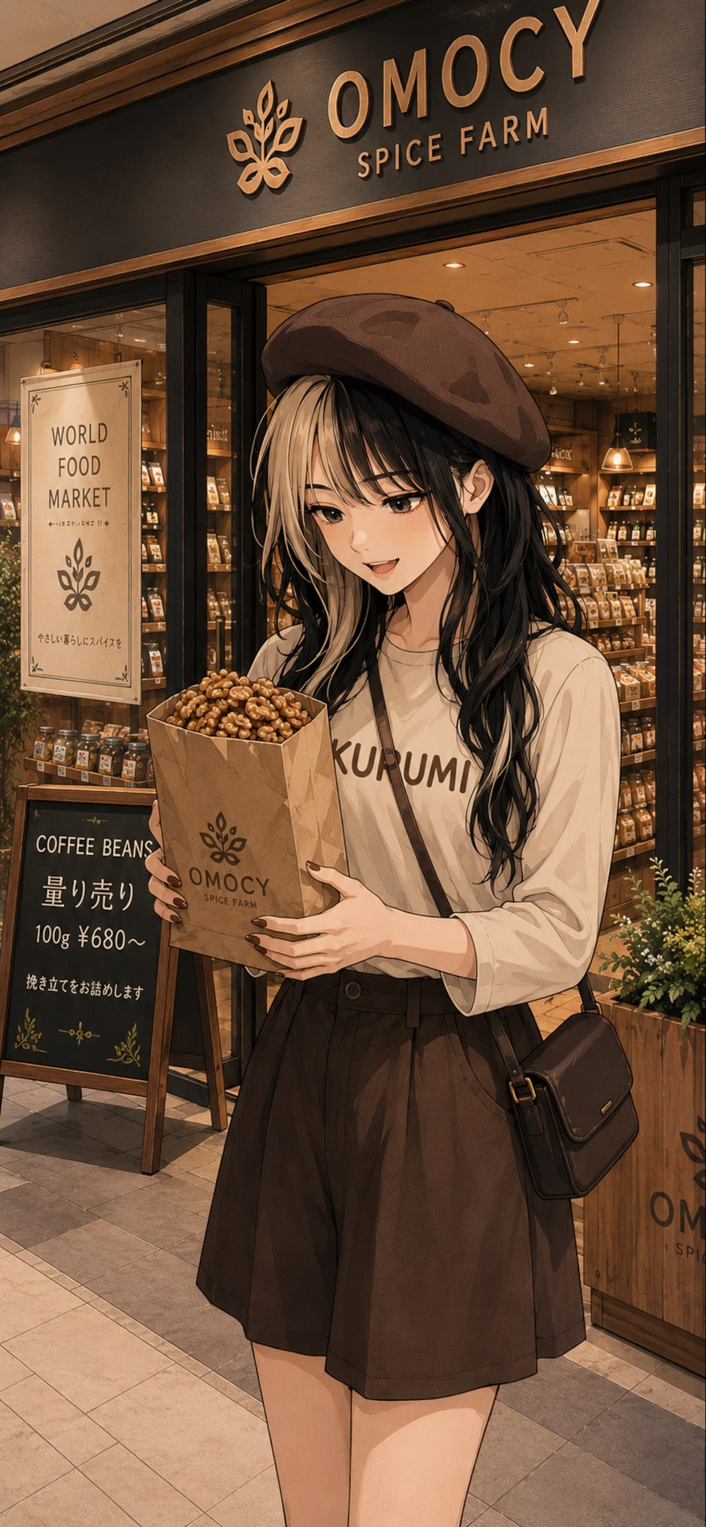 OMOCYで詰め放題するくるみちゃん♪