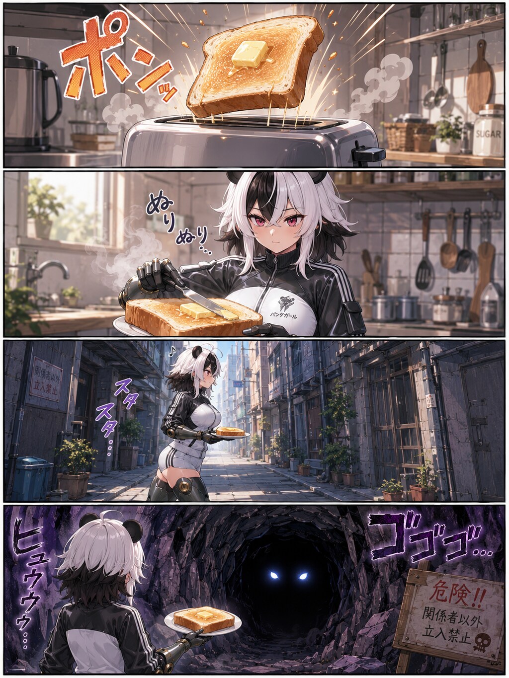 空前絶後！パンダガール「遅刻とパンとロマンスと」
