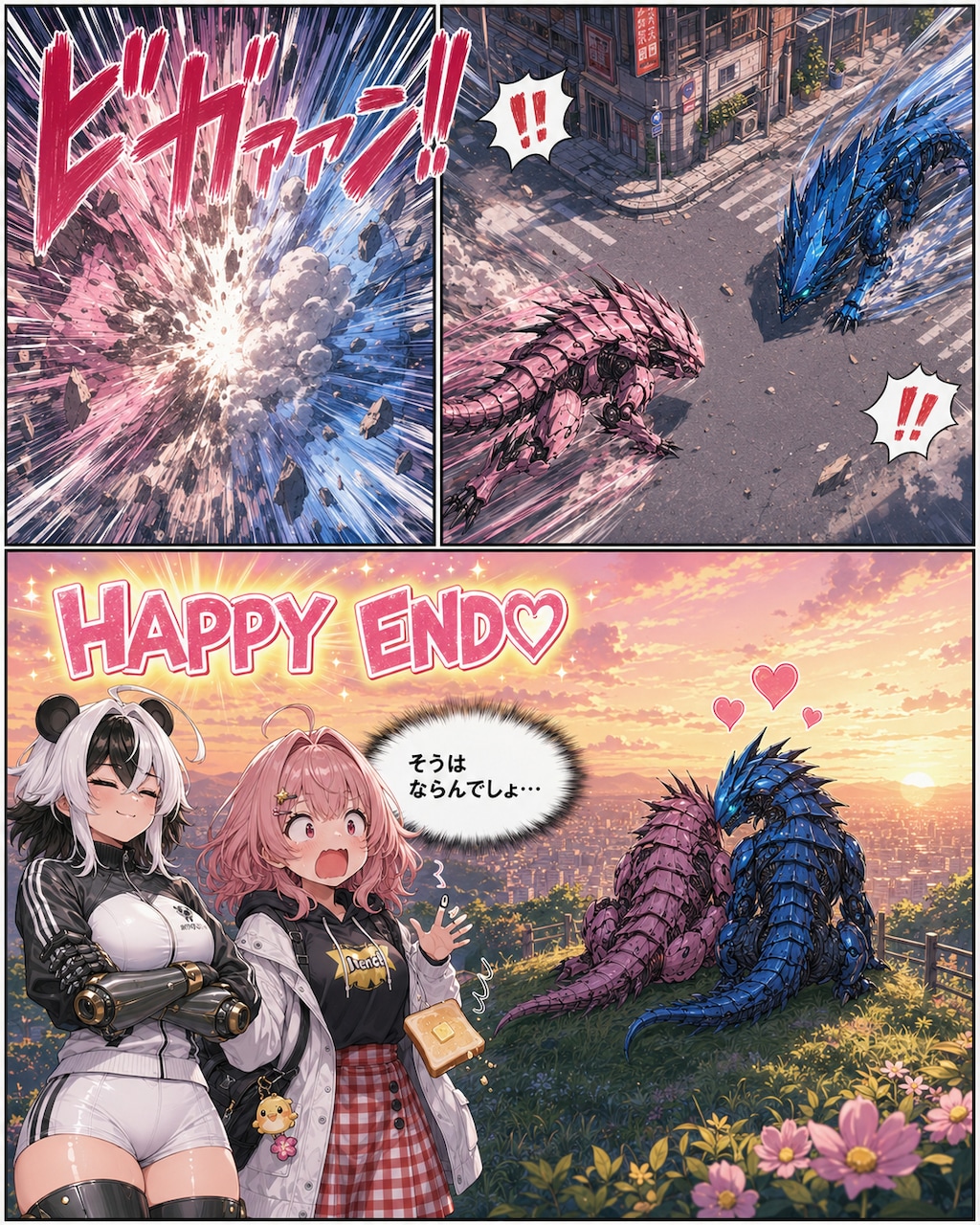 空前絶後！パンダガール「遅刻とパンとロマンスと」