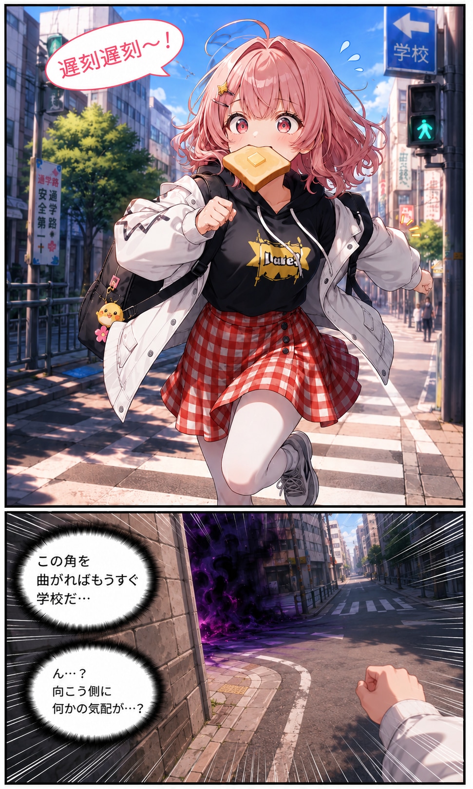 空前絶後！パンダガール「遅刻とパンとロマンスと」