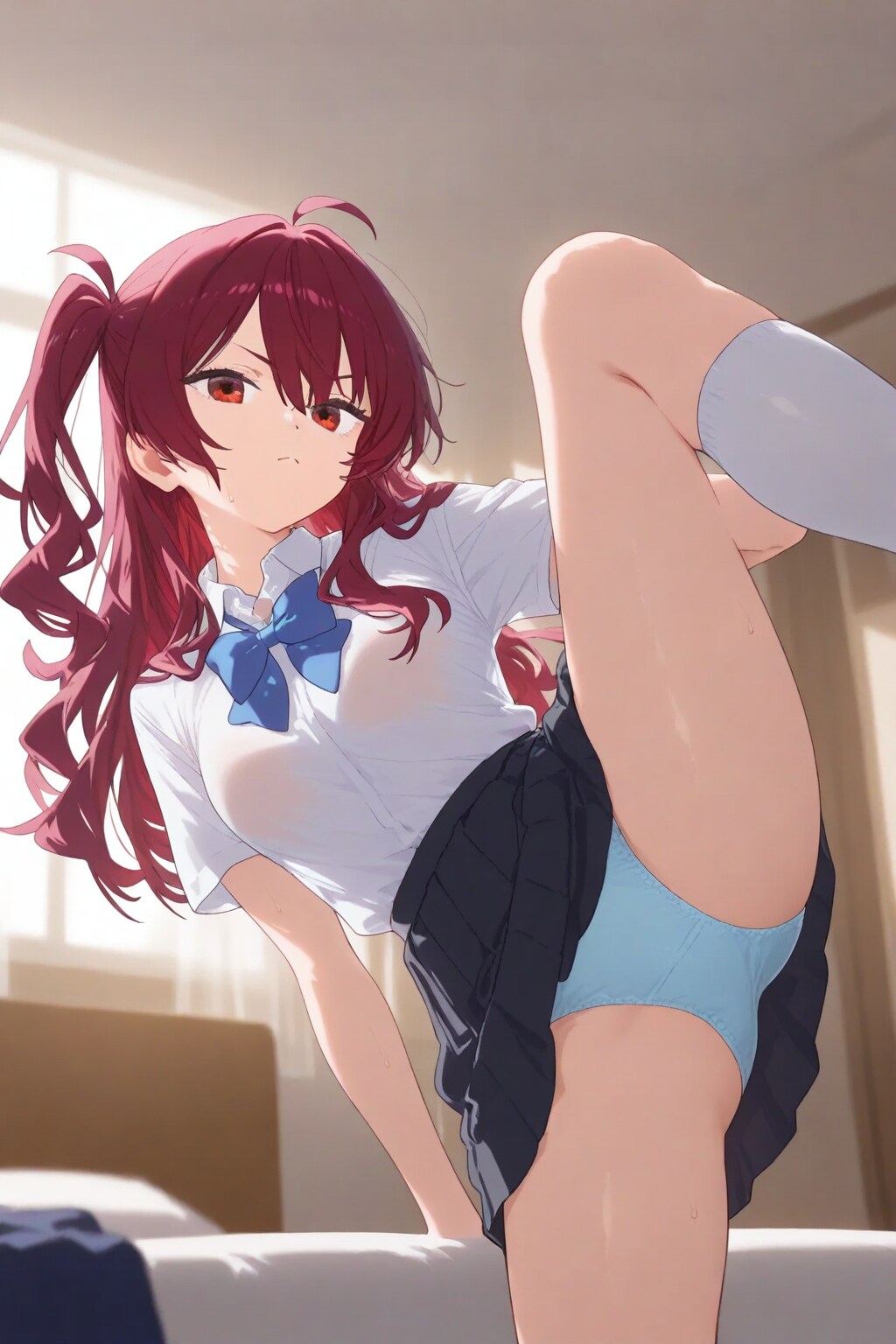 私のパンツ見て楽しいの…？