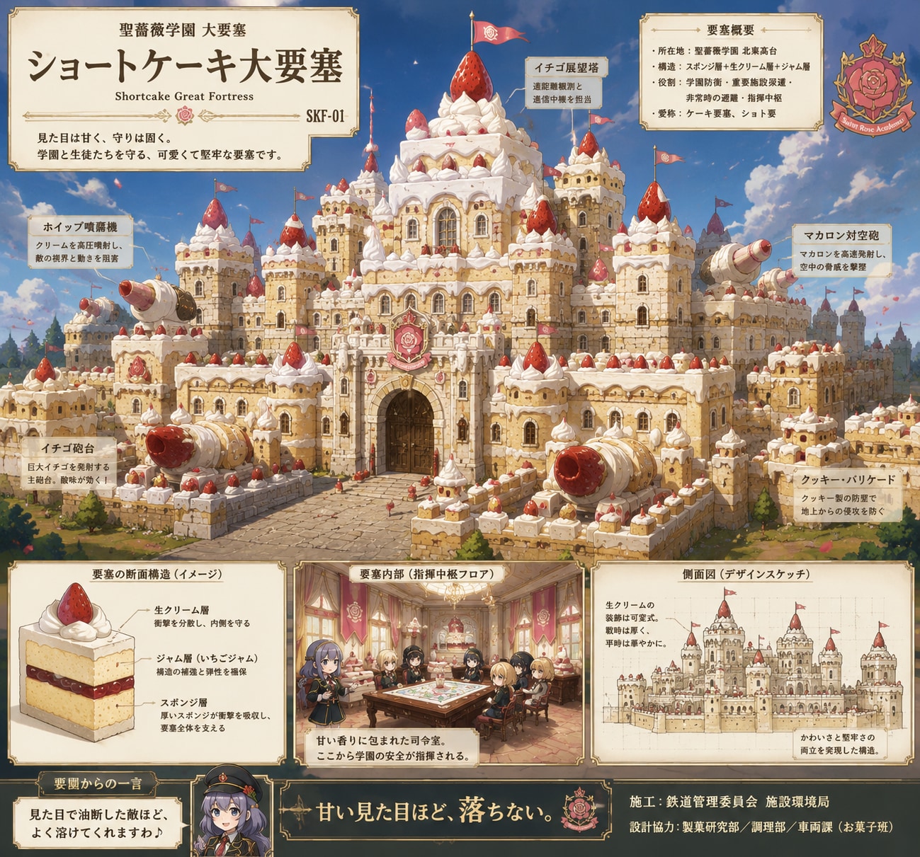 聖薔薇学園ショートケーキ大要塞