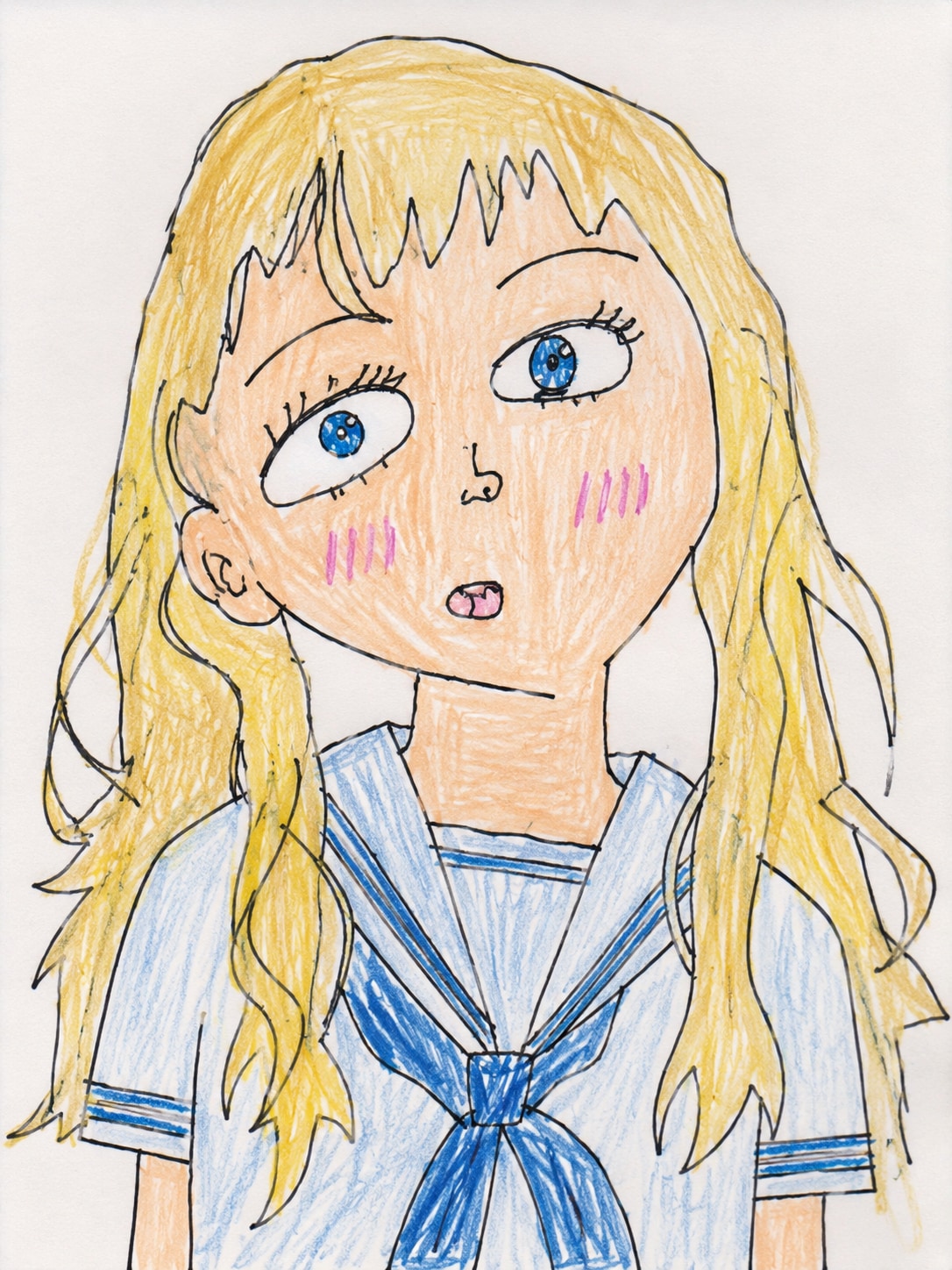 美術1の似顔絵