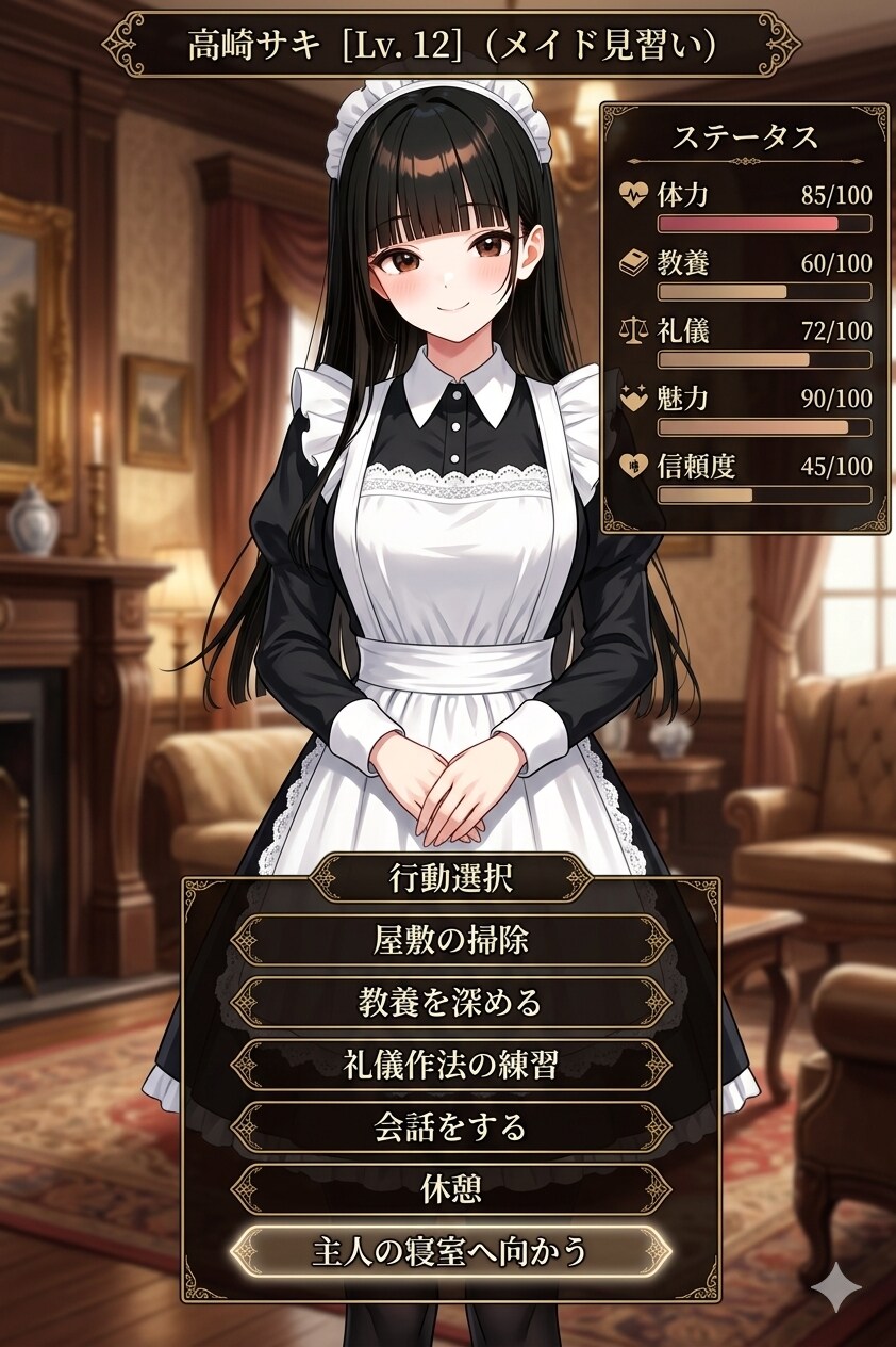 サキちゃんのメイド育成ゲーム | の人気AIイラスト・グラビア