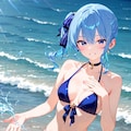 すいちゃんとビーチ 3枚目