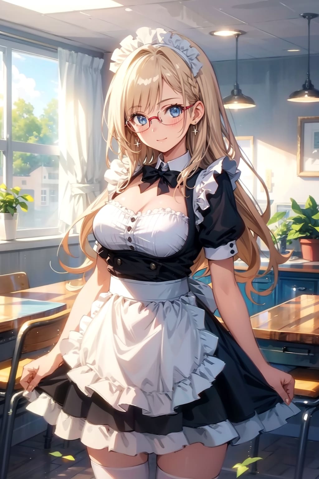 メガネ美少女メイド