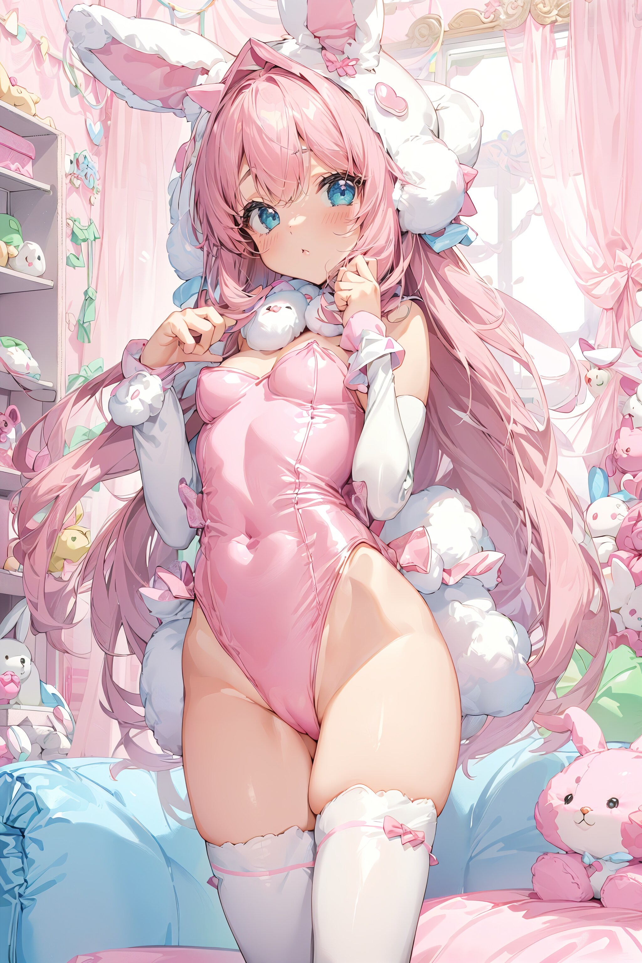バニ耳パーカー