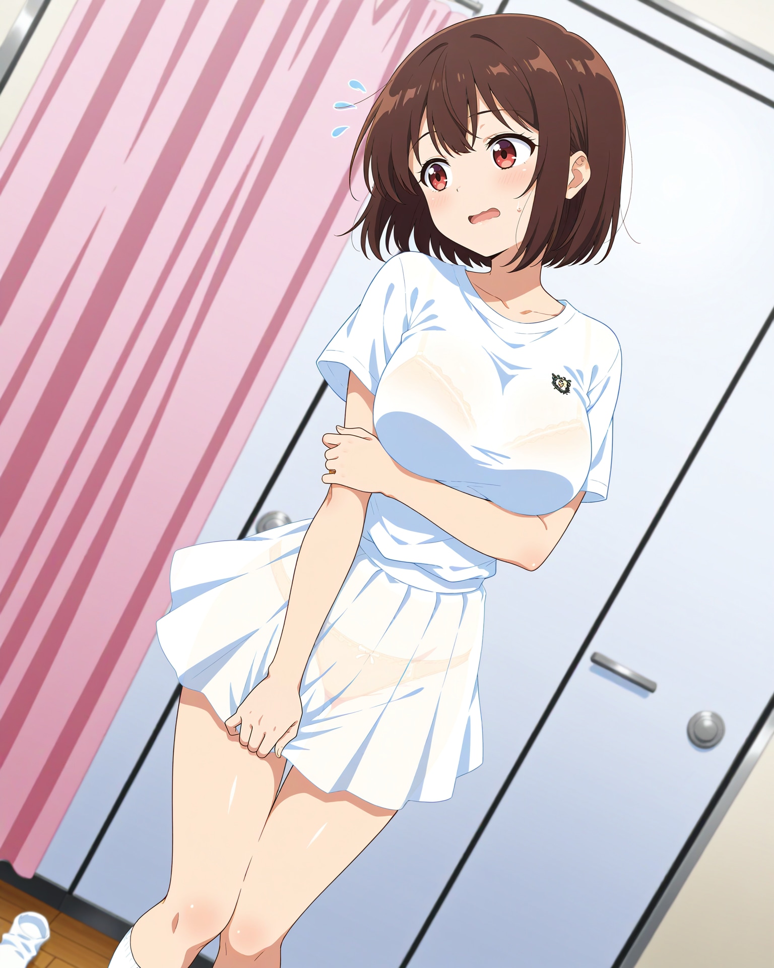 試着で透けてる事に気づく