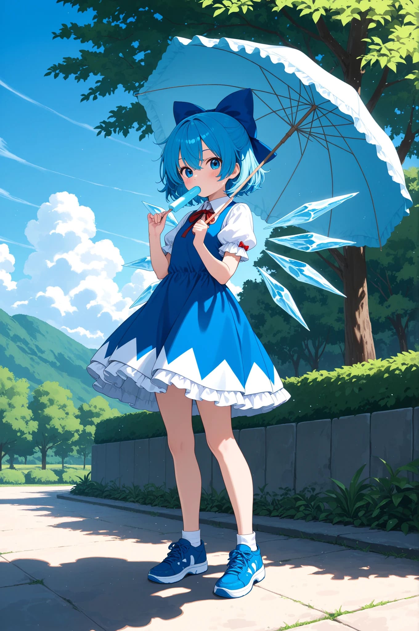 チルノ➡　はむむっ・・・なんだって⁉ | の人気AIイラスト・グラビア