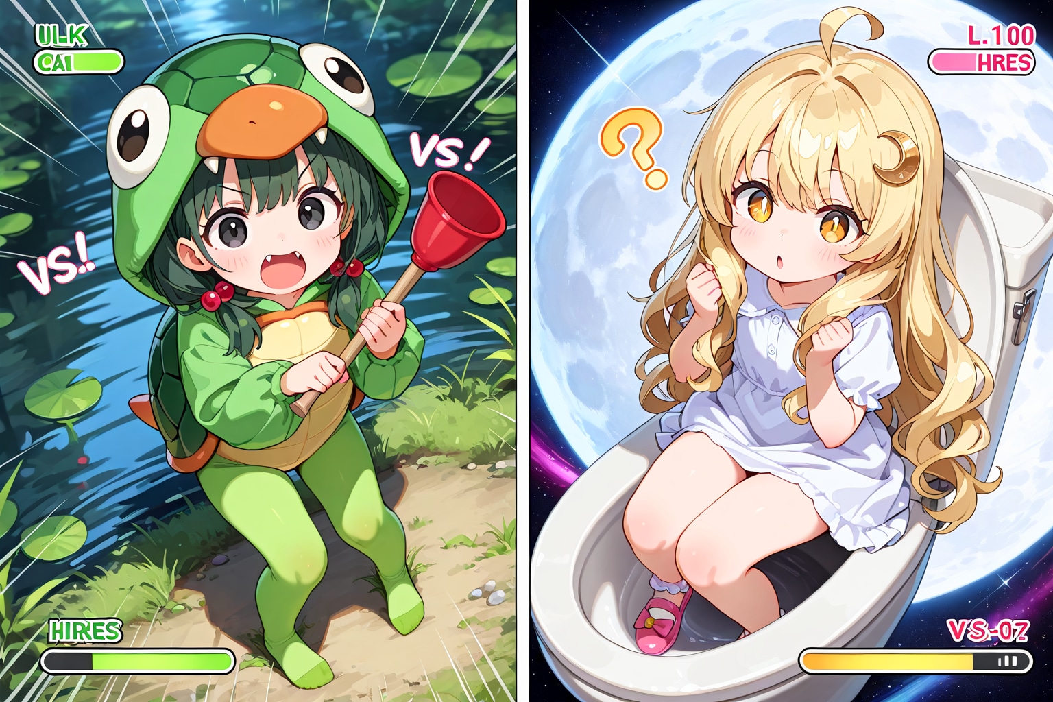 【決着】月vsスッポン！ | の人気AIイラスト・グラビア